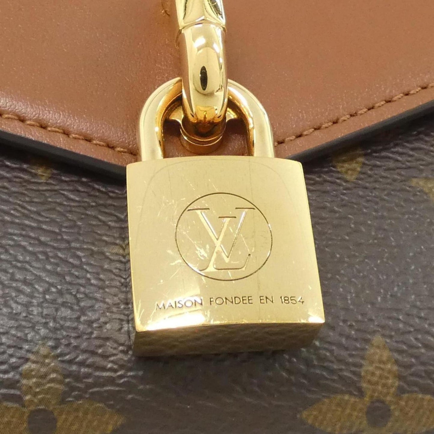 Louis Vuitton Monogram Padlock On-Strap Shoulder Bag M80763