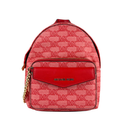 Michael Kors Backpack Leather Red Pink