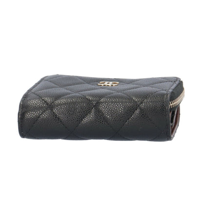 Chanel Matelasse Tri-Fold Wallet Caviar Skin Ap3177
