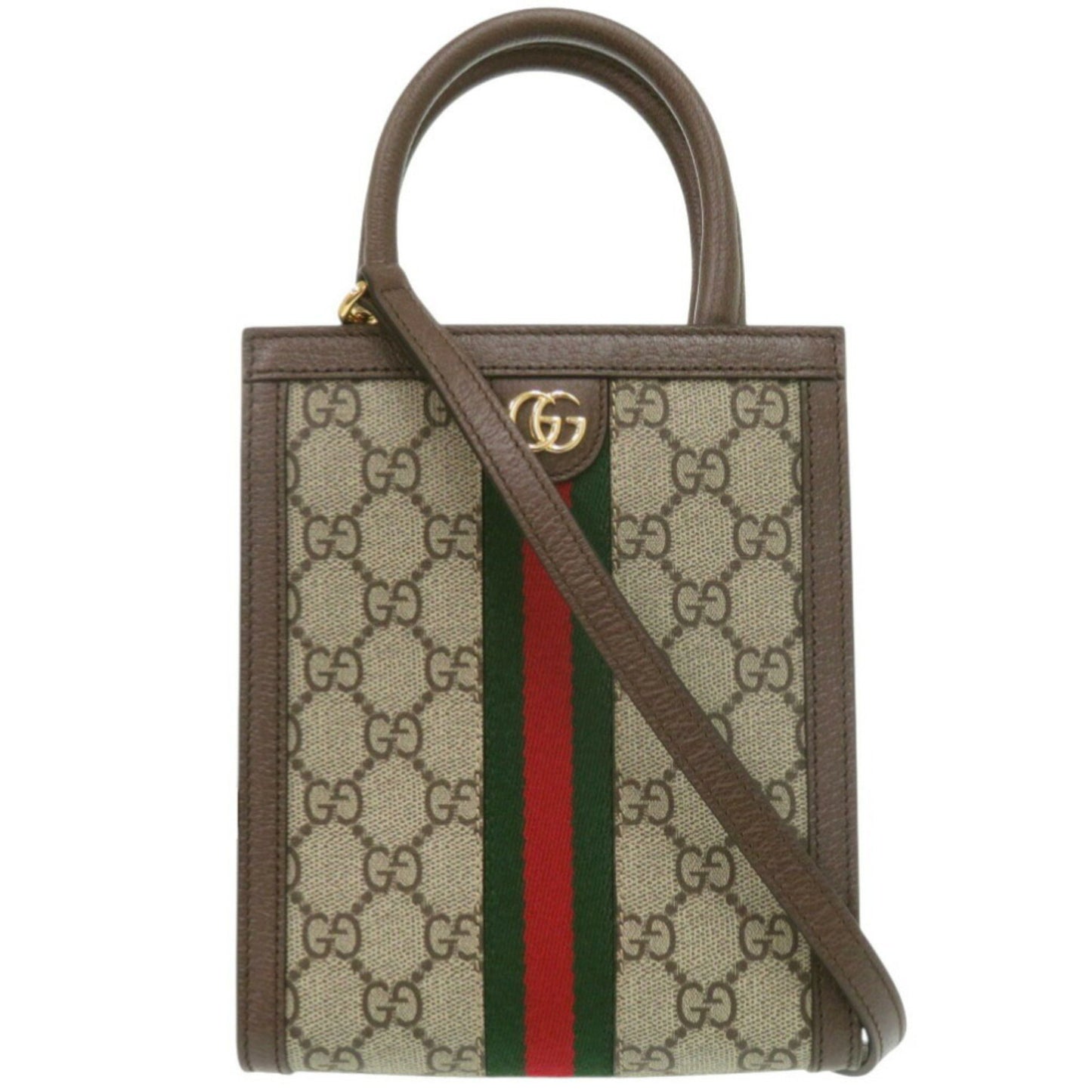 Like New Gucci Ophidia 772317 Gg Canvas Beige Shoulder Bag 0486Gucci