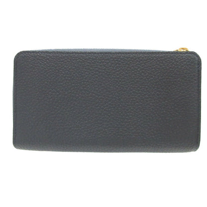 Like New Louis Vuitton Portefeuille Comete M68582 Taurillon Leather Bleu Marine Round Long Wallet
