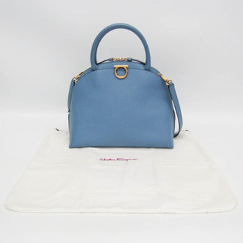 Salvatore Ferragamo Gancini Dy-21 0428 Women'S Leather Handbag