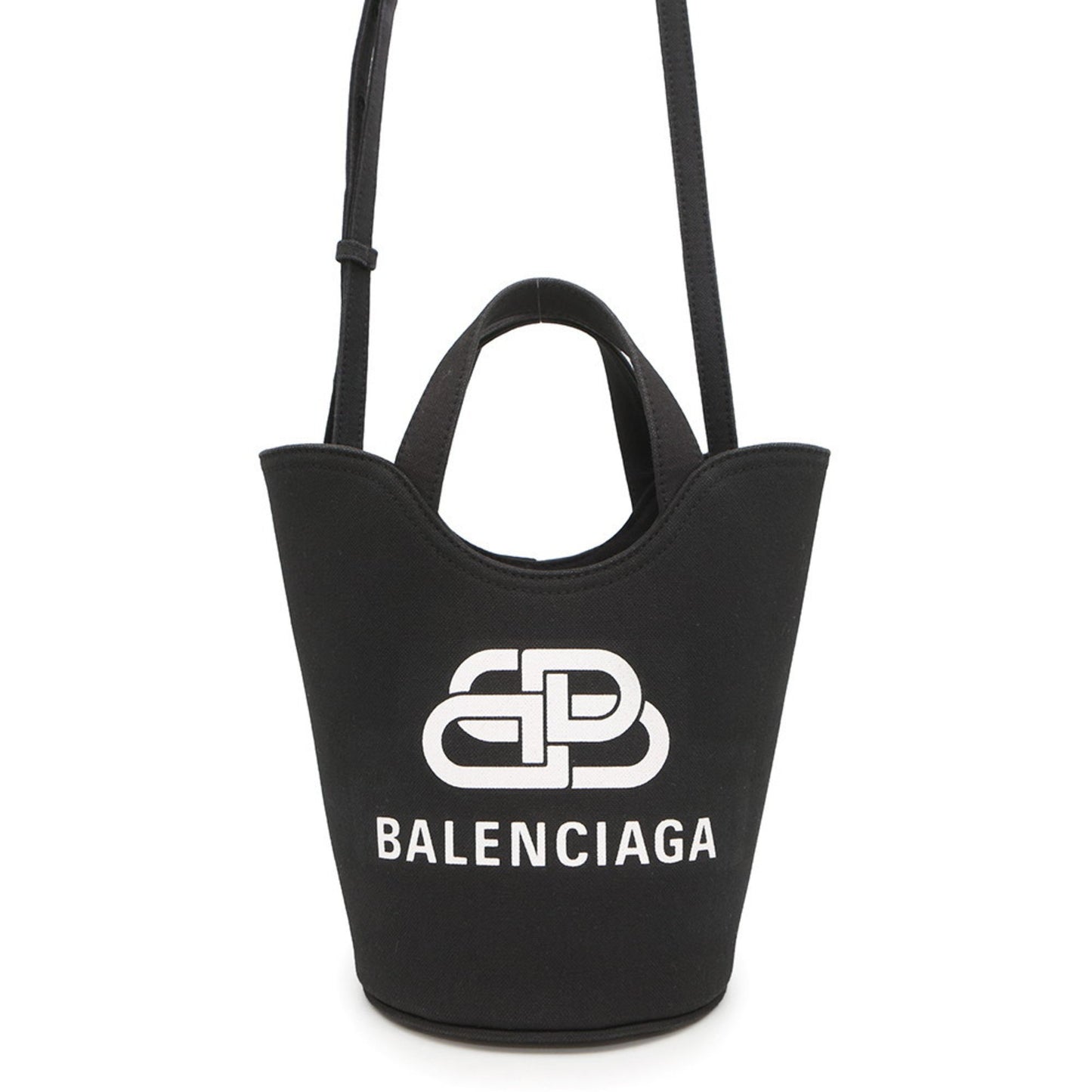 Balenciaga Wave Xs Canvas Handbag 619979 Balenciaga 2-Way Shoulder Bag Bb Black
