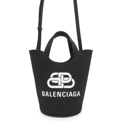 Balenciaga Wave Xs Canvas Handbag 619979 Balenciaga 2-Way Shoulder Bag Bb Black