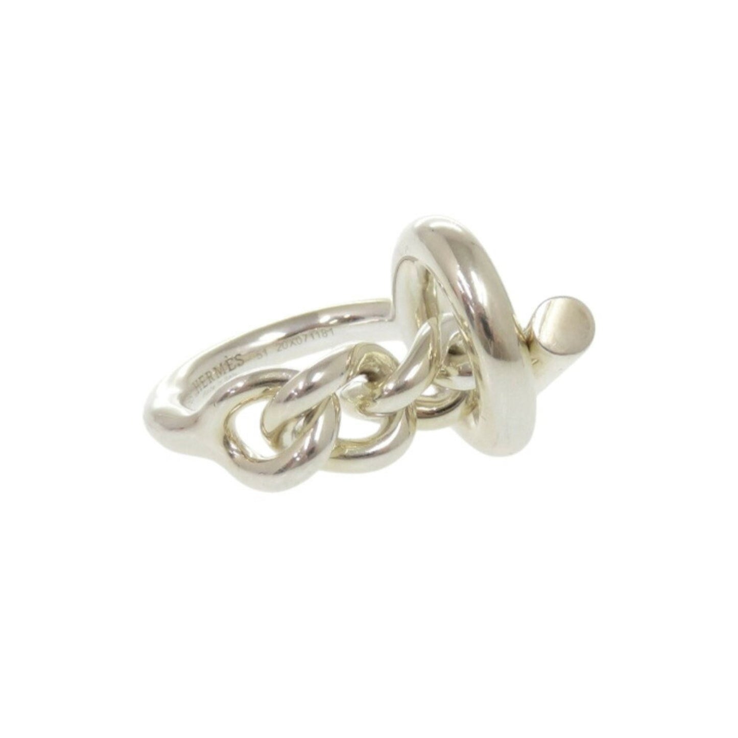 Hermes Croisette Silver 925 Size 51 Ring 1172Hermes