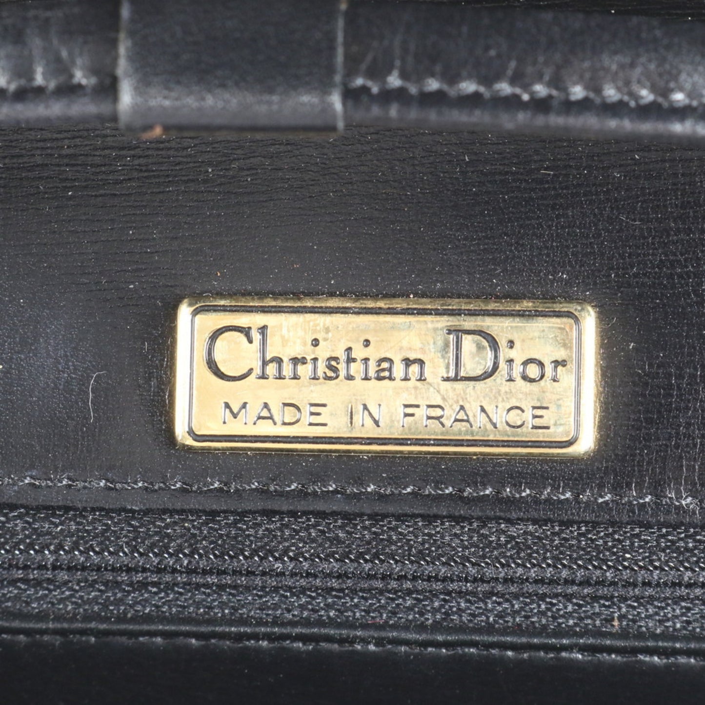 Christian Dior Ribbon Leather Shoulder Bag Crossbody