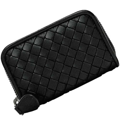 Bottega Veneta Coin Case Ec-23082 Black Intrecciato Leather P02783203X Bottega Veneta Mini Wallet
