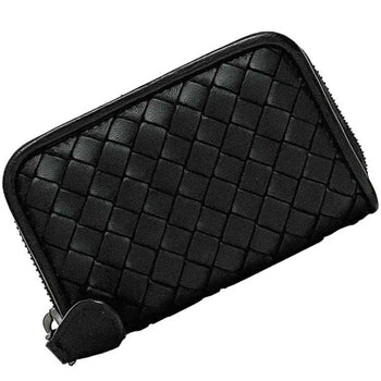 Bottega Veneta Coin Case Ec-23082 Black Intrecciato Leather P02783203X Bottega Veneta Mini Wallet