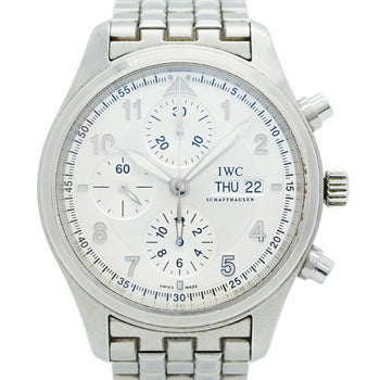 Iwc Schaffhausen Spitfire Iw371705 Silver Dial