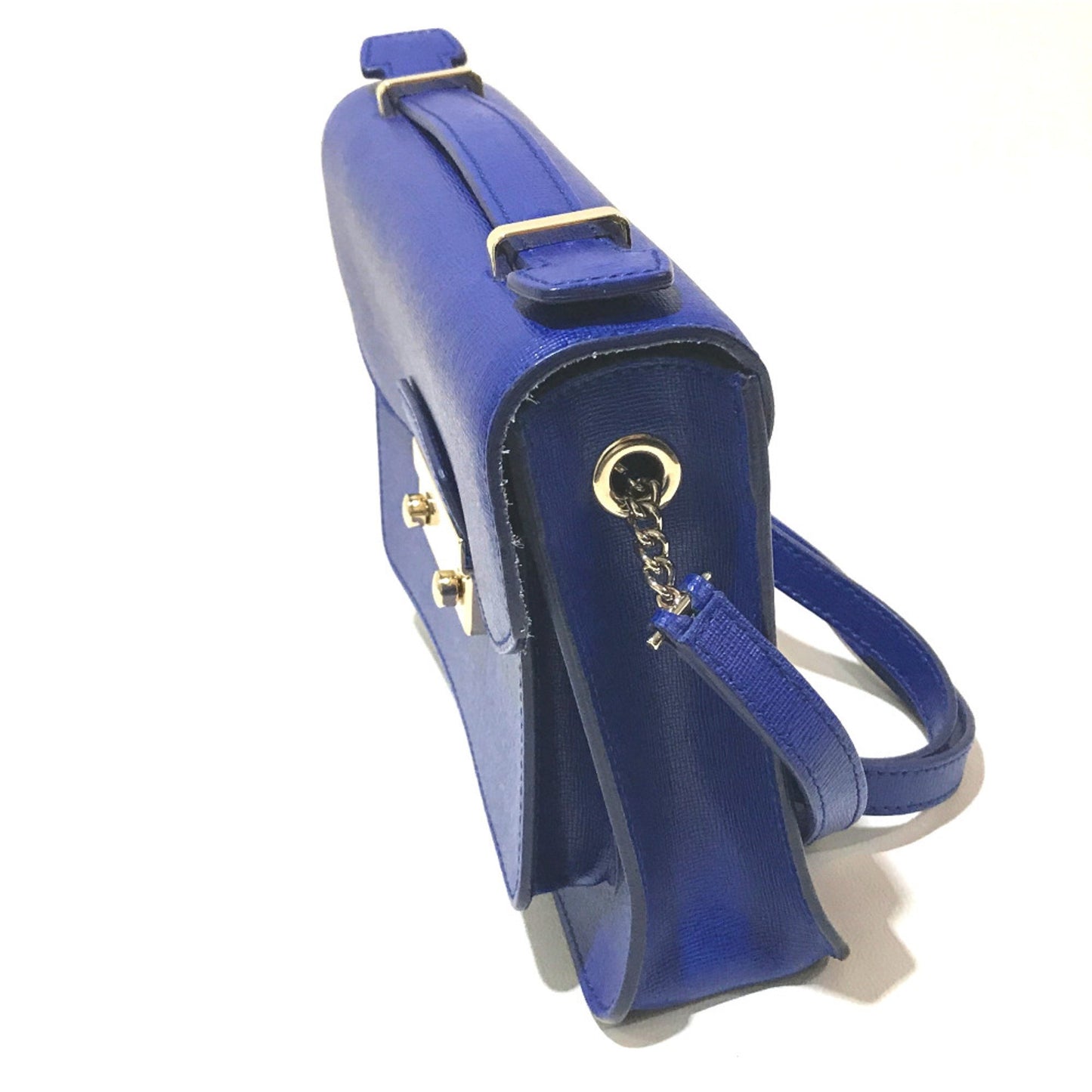 Furla Julia Bag 2Way Shoulder Bag Blue