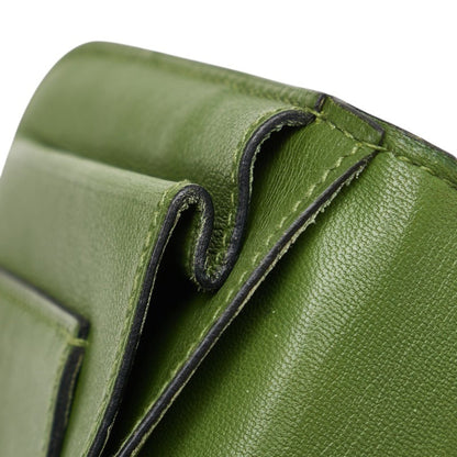 Hermes Herms Dogon Gm Bifold Wallet In Green Swift