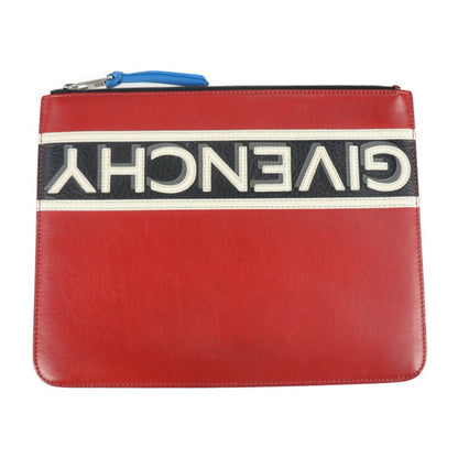 Givenchy Pouch Second Bag Leather Red Black White Clutch 2107063008158R1