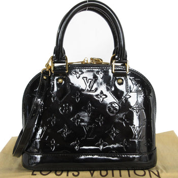 Louis Vuitton Handbag Shoulder Bag Monogram Vernis Alma Bb Patent Leather Black Gold