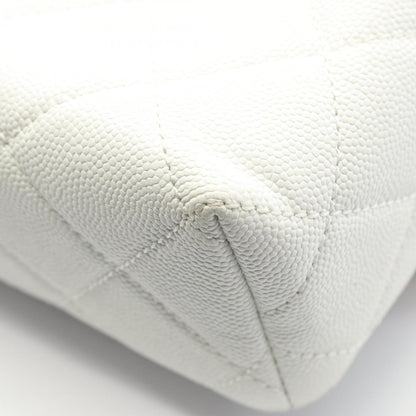 Chanel Matelasse Small Shoulder Bag In Calfskin Leather (Women'S) White As3729