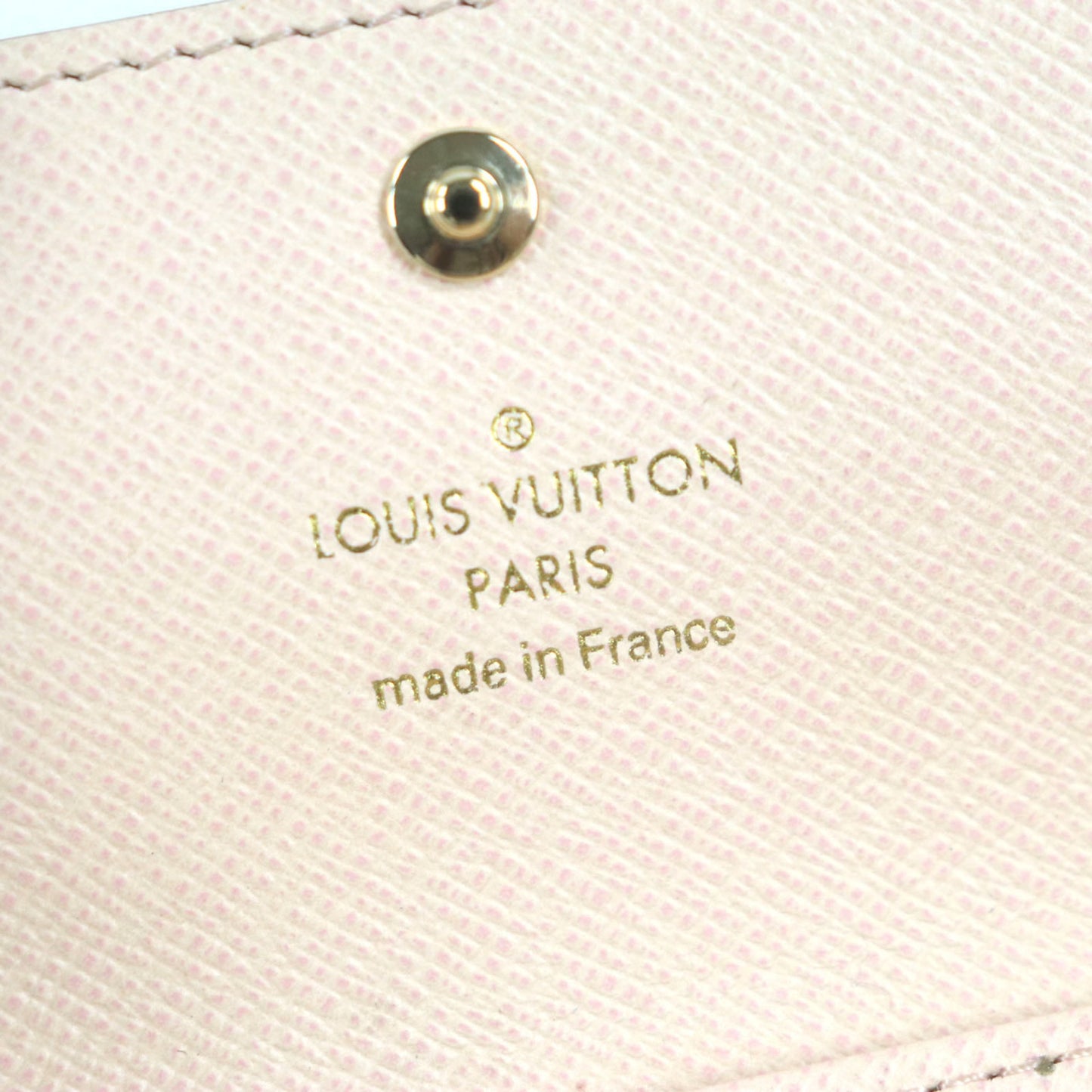 Louis Vuitton M83265 Multicle 4 Chamalow Pink Monogram 4-Ring Key Case With Box And Dust Bag
