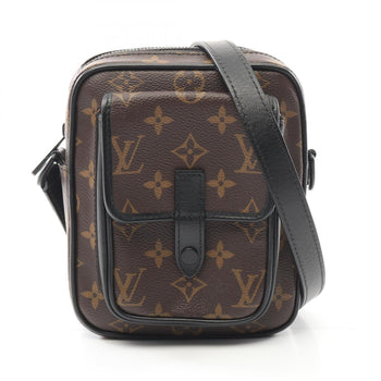 Louis Vuitton Christopher Wearable Wallet Monogram Macassar Shoulder Bag Coated Canvas Leather