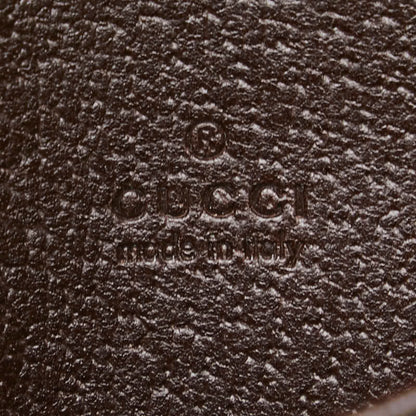 Gucci Gg Canvas Business Card Case/Card Case/Pass Case 120965 Beige Brown Leather