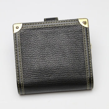 Louis Vuitton Compact Zip Suhari Zipper Coin Purse M91828 Louis Vuitton Black Bifold Wallet Lv