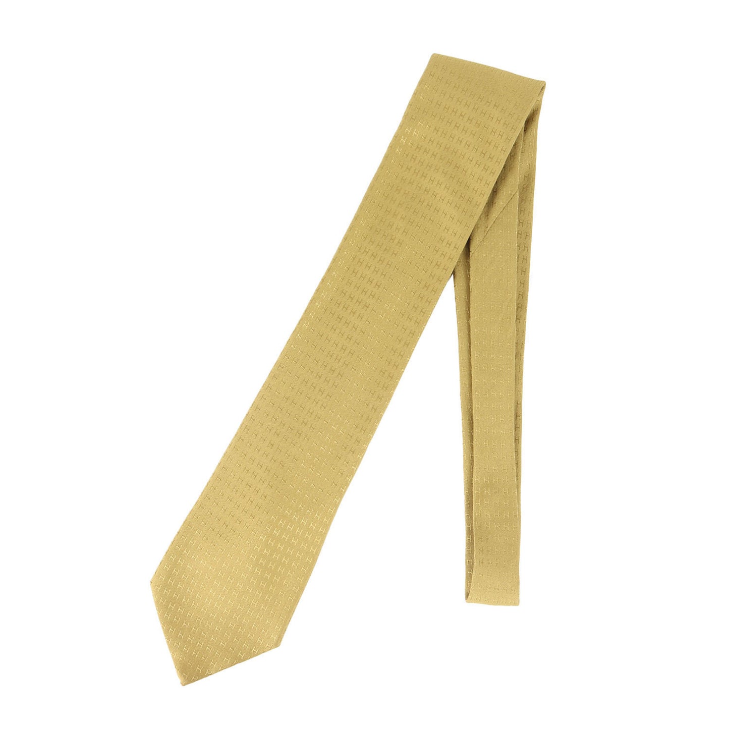 Hermes Men'S Faconne H Jacquard Silk Tie