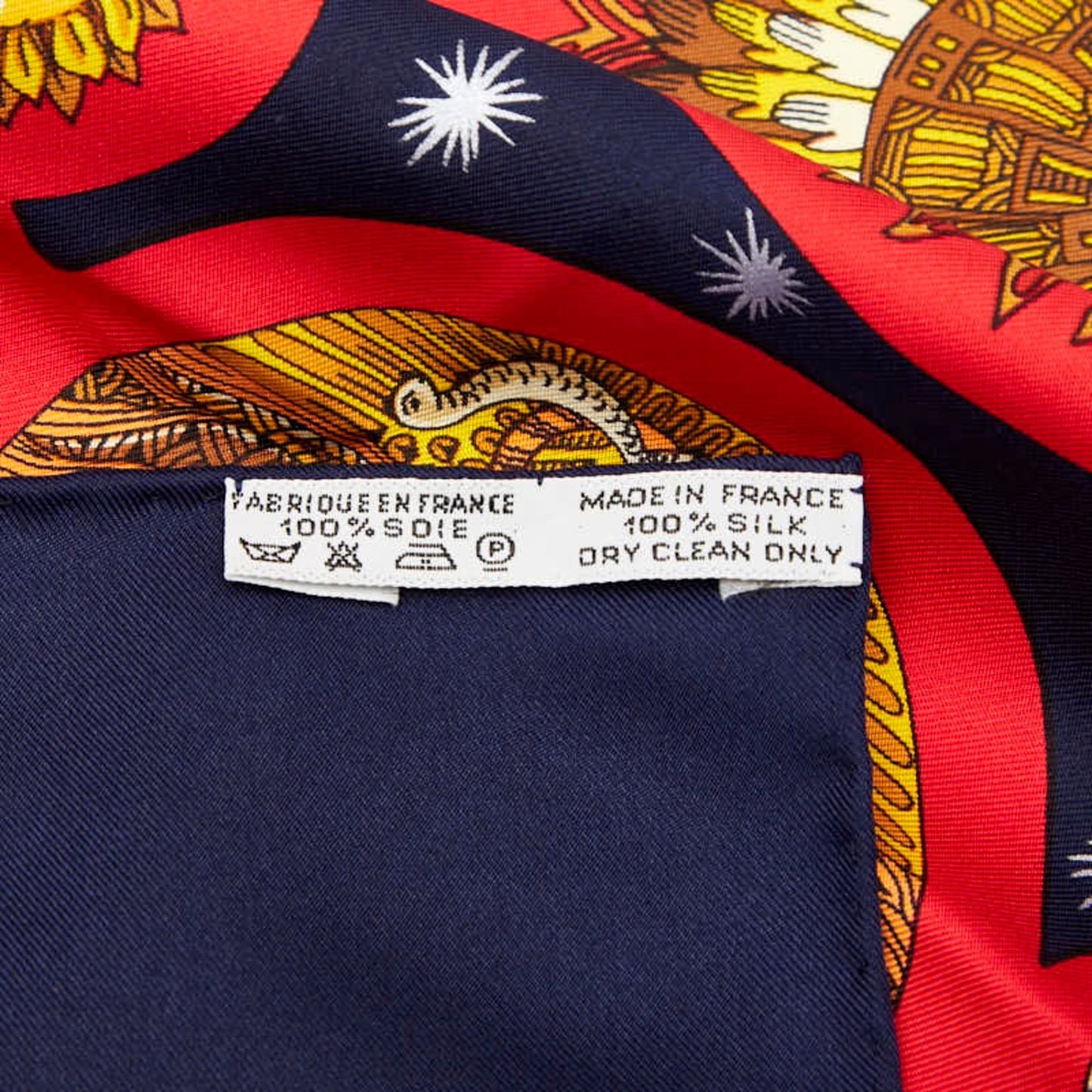 Hermes Herms Carr 90 Le Roy Soleil Sun King Scarf/Muffler