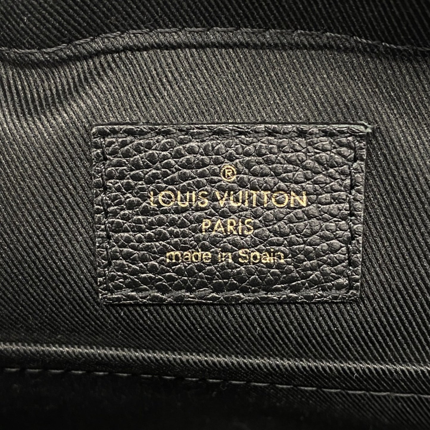 Louis Vuitton Monogram Empreinte Saintonge Handbag M44593 Noir 2-Way Bag