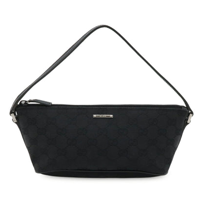 Gucci Gg Canvas Pouch/Sub-Bag/Handbag - Black 07198