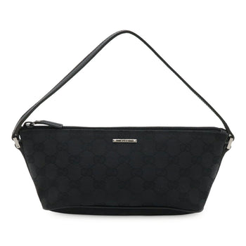 Gucci Gg Canvas Pouch/Sub-Bag/Handbag - Black 07198