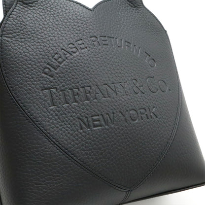 Tiffany & Co. Return To Tiffany Handbag Shoulder Bag Leather Black