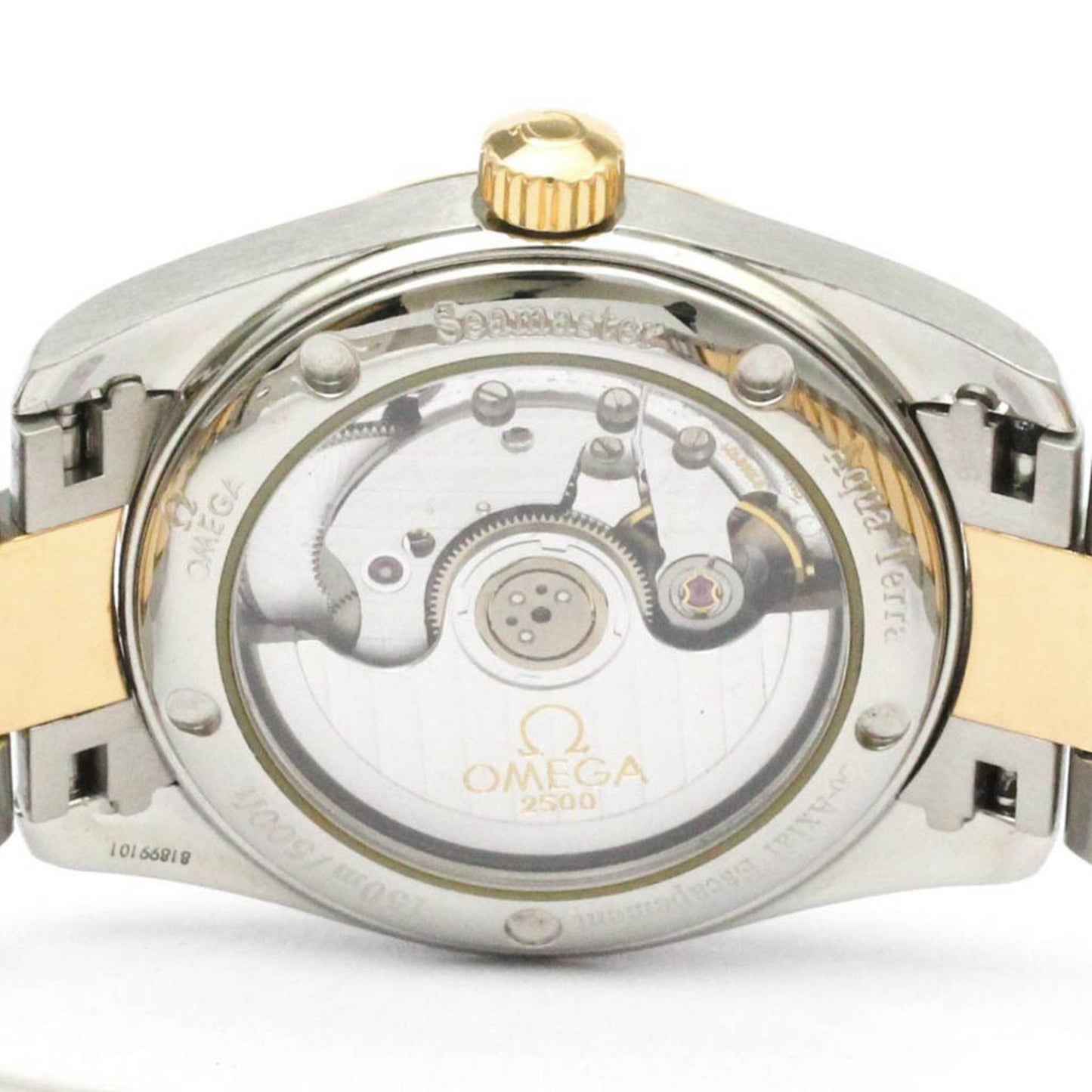 Omega Seamaster Aqua Terra K18 Pink Gold Steel Watch 2304.30 Polished