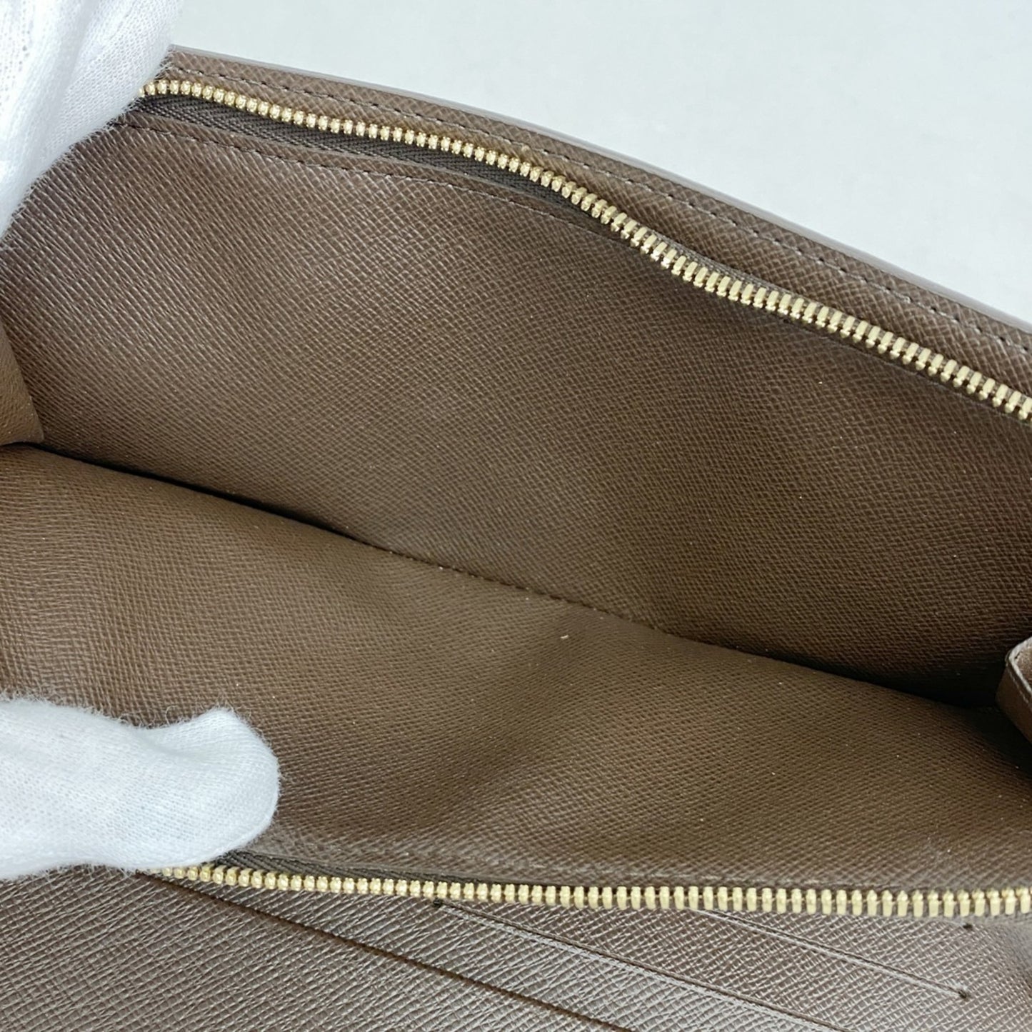 Louis Vuitton Damier Portefeuille Ansolite Long Wallet N63071 Ebene