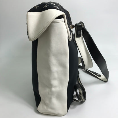 Jimmy Choo Star Studs Backpack Black X White