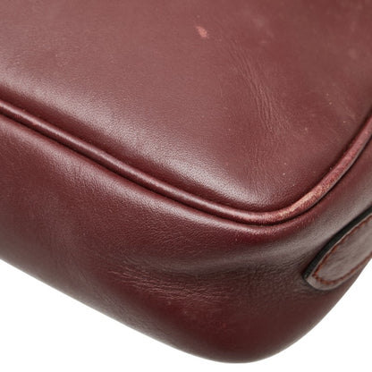Cartier Must Line Shoulder Bag Wine Red Leather