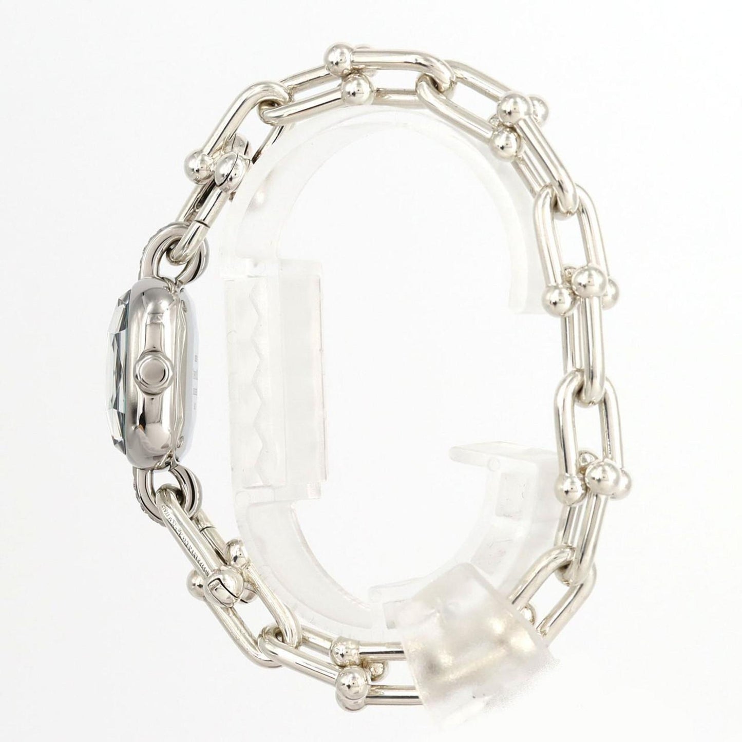 Tiffany Hardware Lug D Bracelet Large Size 73331277 Stainless Steel Quartz Watch