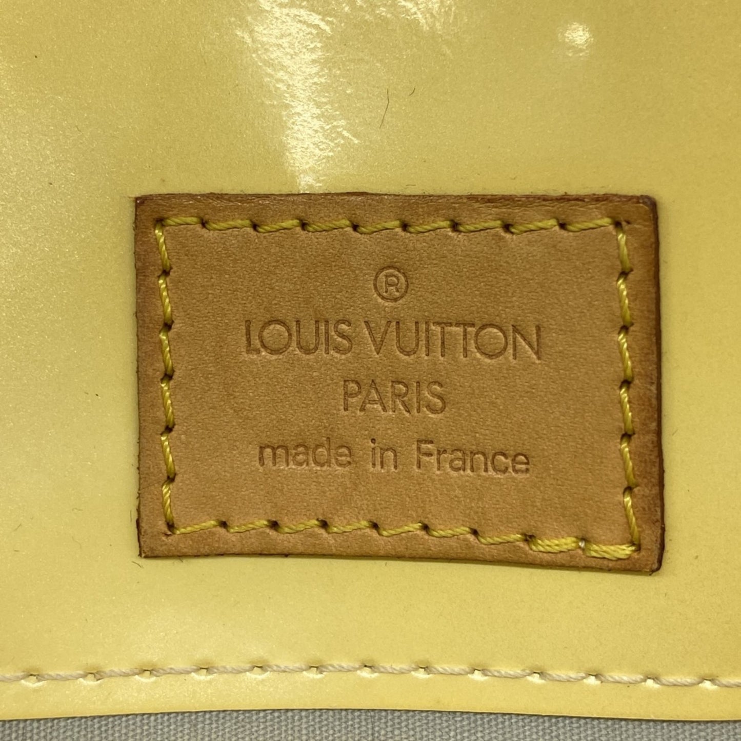 Louis Vuitton Vernis Reed Pm Handbag M91336 Pearl