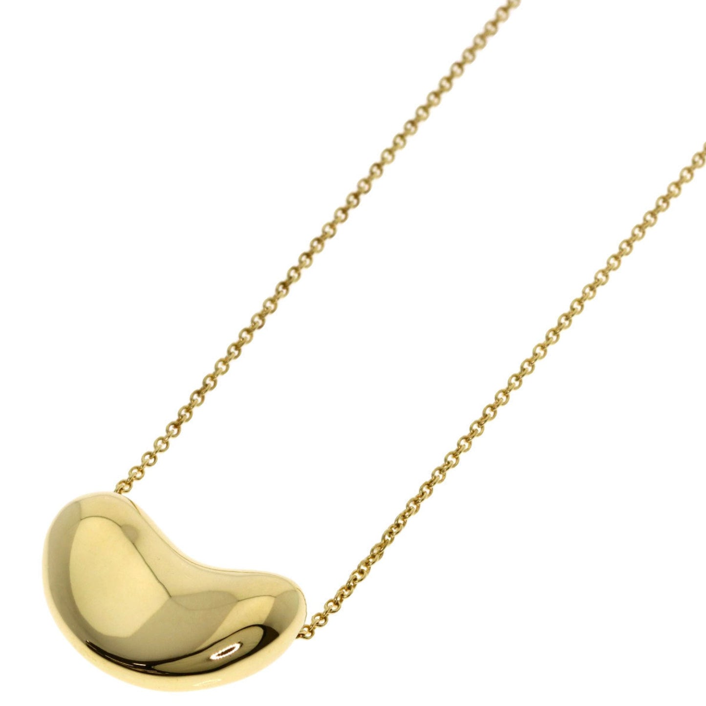Tiffany Bean Necklace In 18K Yellow Gold