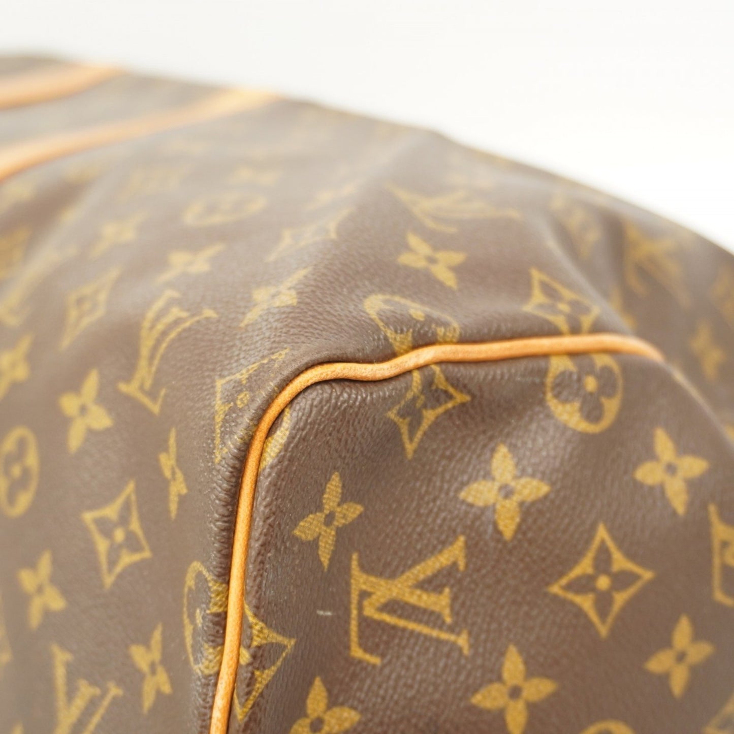 Louis Vuitton Monogram Keepall 55 Boston Bag M41424 Brown