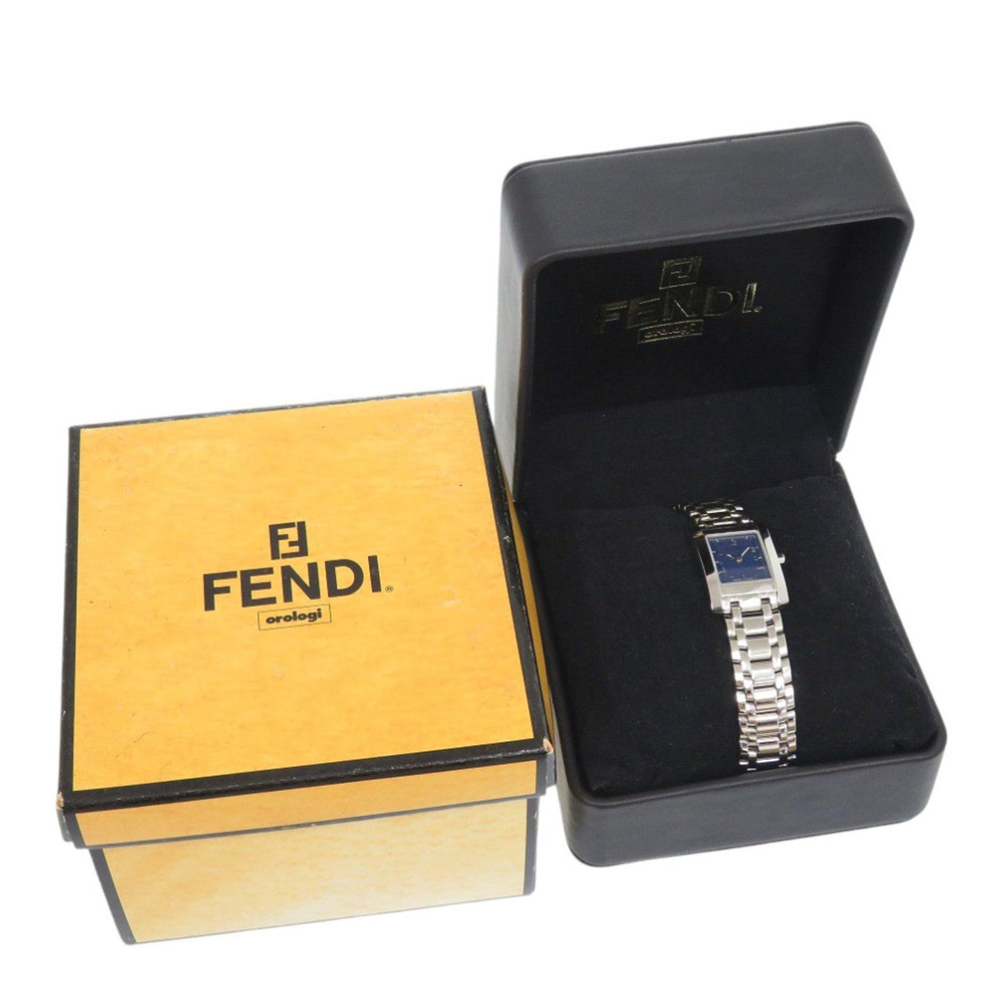 Fendi 7000G Stainless Steel Navy Silver Quartz Watch 1051 Fendi