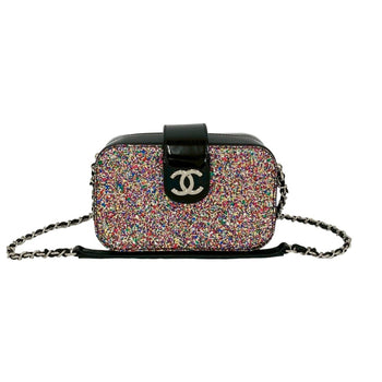 Unused Chanel Coco Patent Leather Enamel Lam Chain Mini Shoulder Bag
