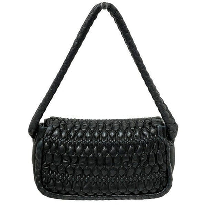 Chanel Bubble Quilt Black Bag Handbag Shoulder