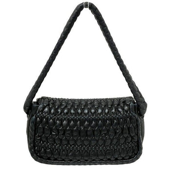 Chanel Bubble Quilt Black Bag Handbag Shoulder