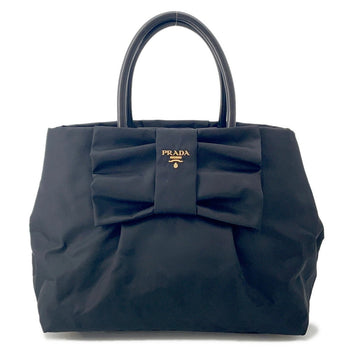 Prada Handbag With Ribbon And Nylon Pattern