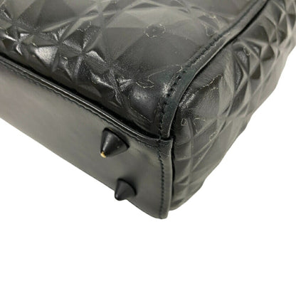 Christian Dior Diamond Cannage Shoulder Bag Handbag Black