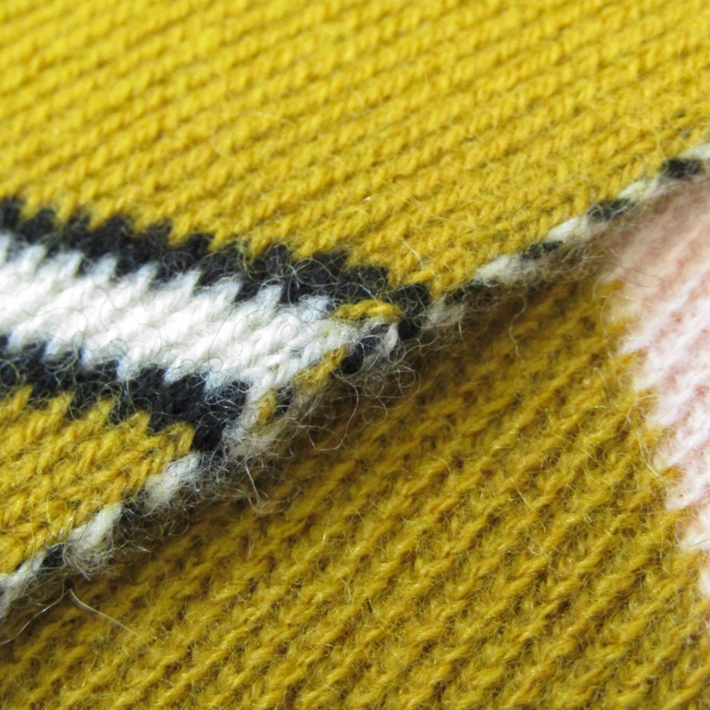 Burberry Knitted Stripe Tippet Muffler 407535 Women'S Wool Cashmere Stole Light Pink