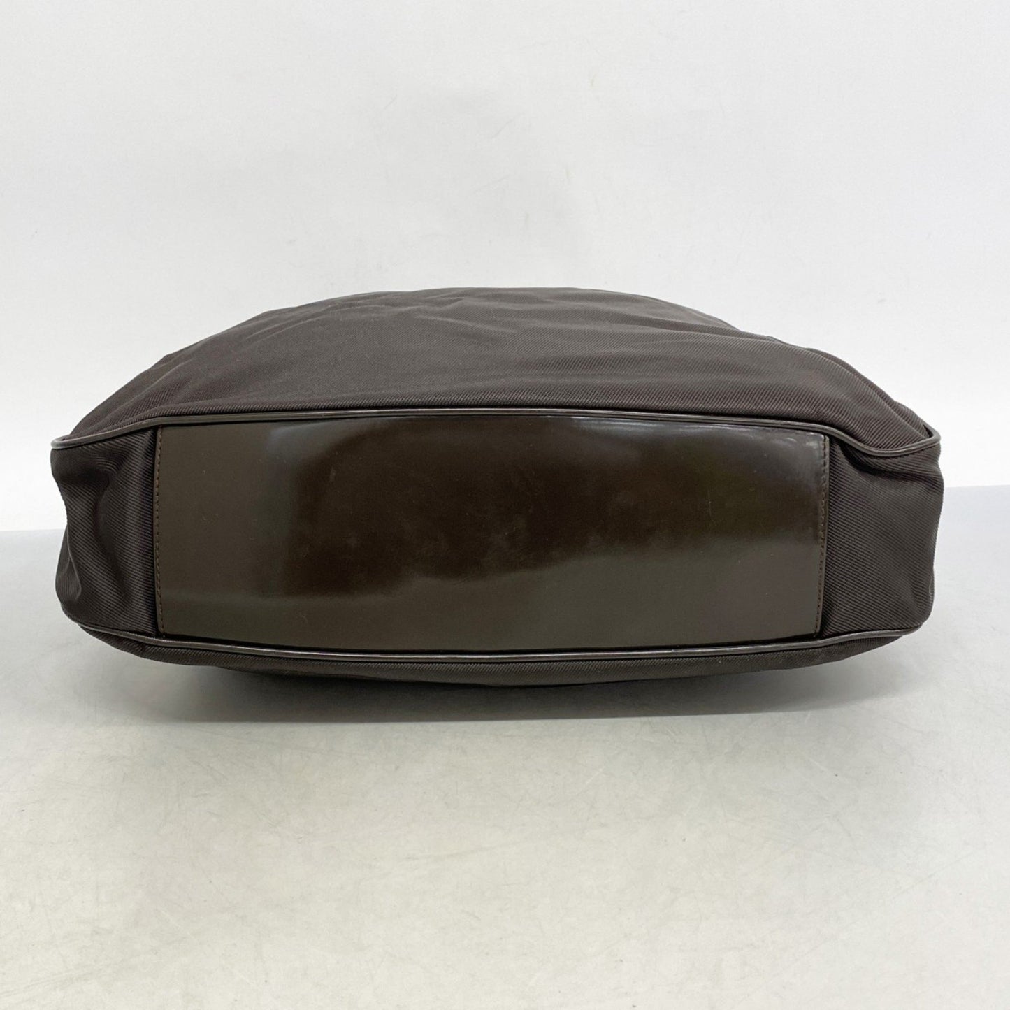 Gucci Bamboo Handbag 001 1781 1577 Nylon Dark Brown 2-Way Bag