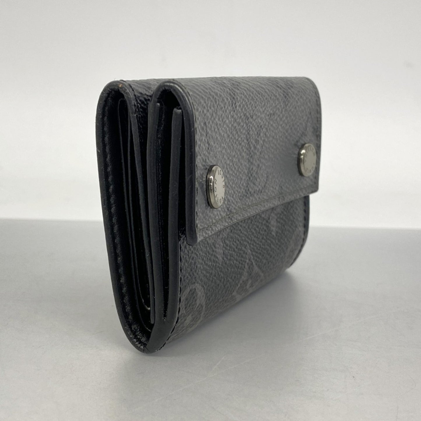 Louis Vuitton Monogram Eclipse Reverse Discovery Compact Wallet M45417