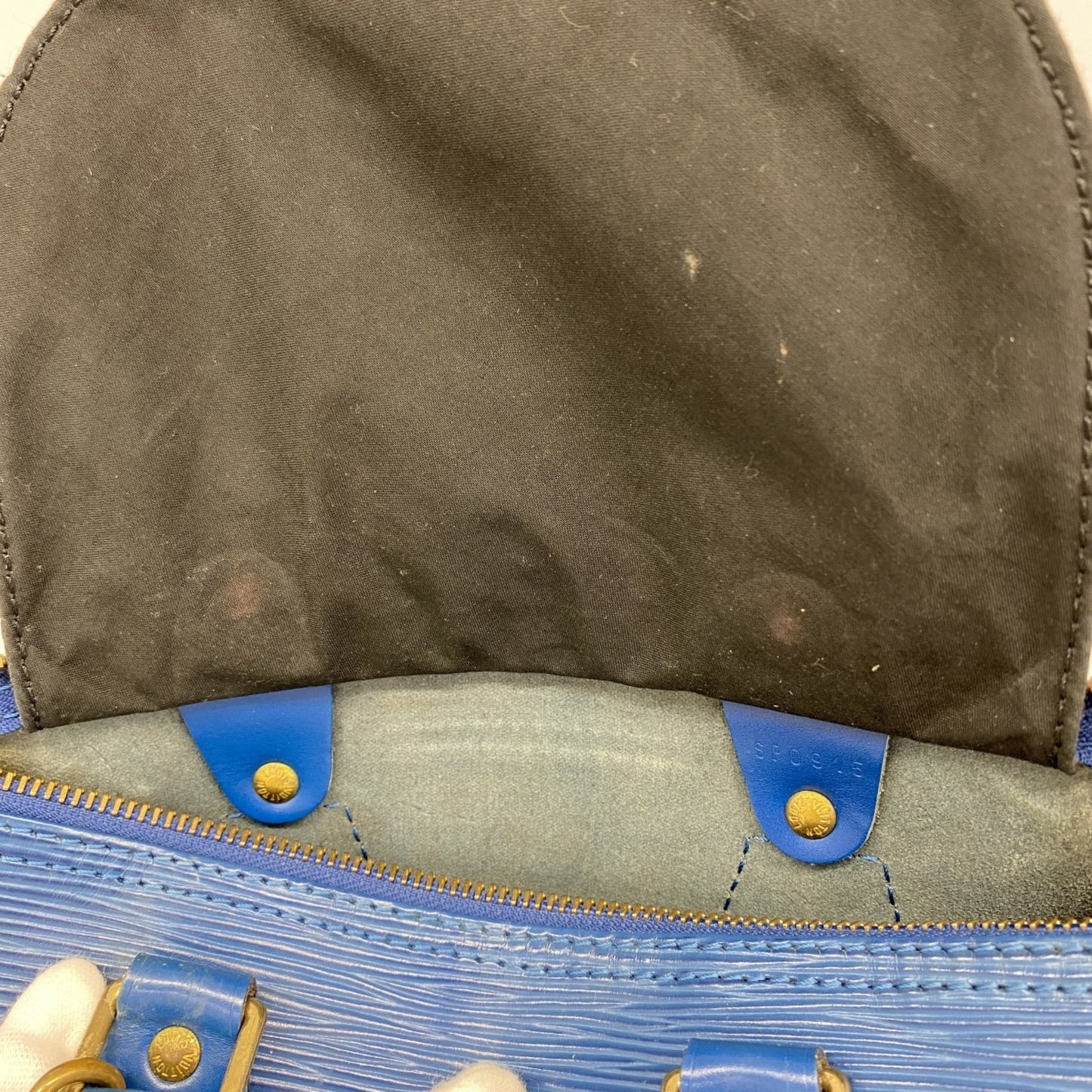 Louis Vuitton Epi Speedy 25 Handbag M43015 Toledo Blue
