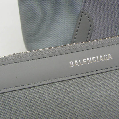 Balenciaga Navy Cabas M 581292 Women'S Leather