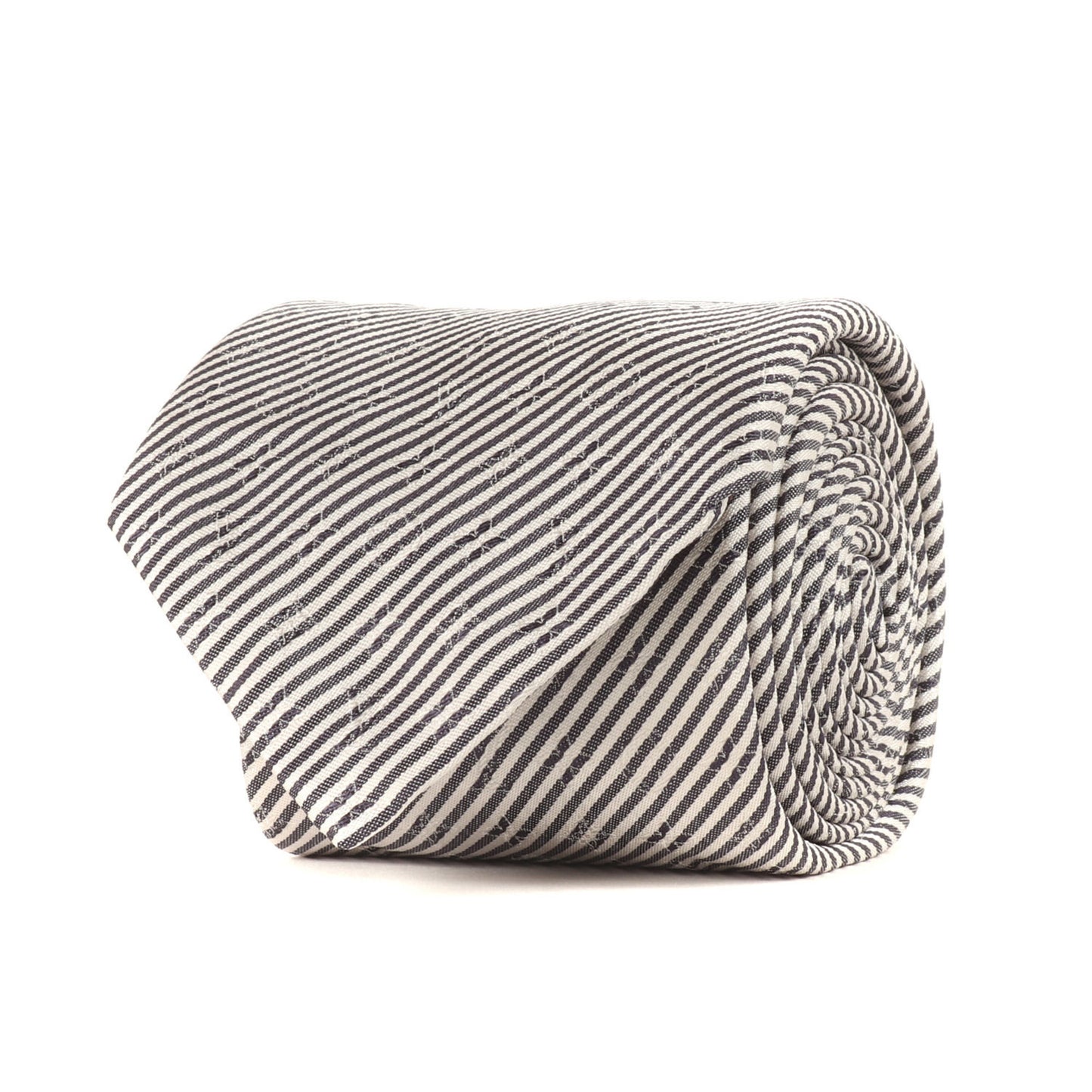 Louis Vuitton Monogram Regimental Silk Cravate Tie In Silver And White For Men