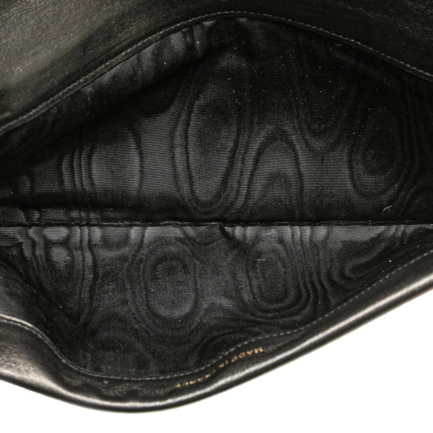 Chanel Coco Mark Long Wallet Black Leather