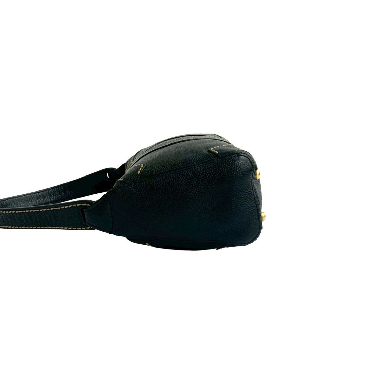 Chanel Double-Face Coco Mark Stitched Caviar Leather Handbag